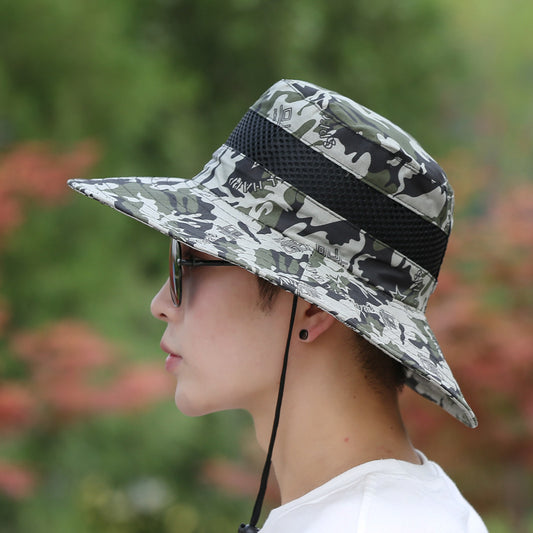 Men's Hat Camouflage Bucket Outdoor Mountain Climbing Hats & Caps