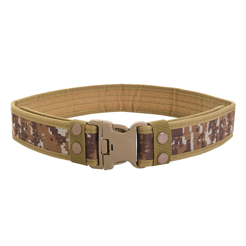 Men's Outdoor Training Plastic Buckle Canvas Military Belts