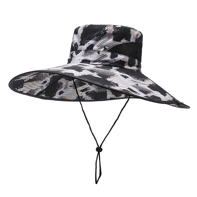 Men's Hat Outdoor Sun Cm Big Brim Fishing Hats & Caps