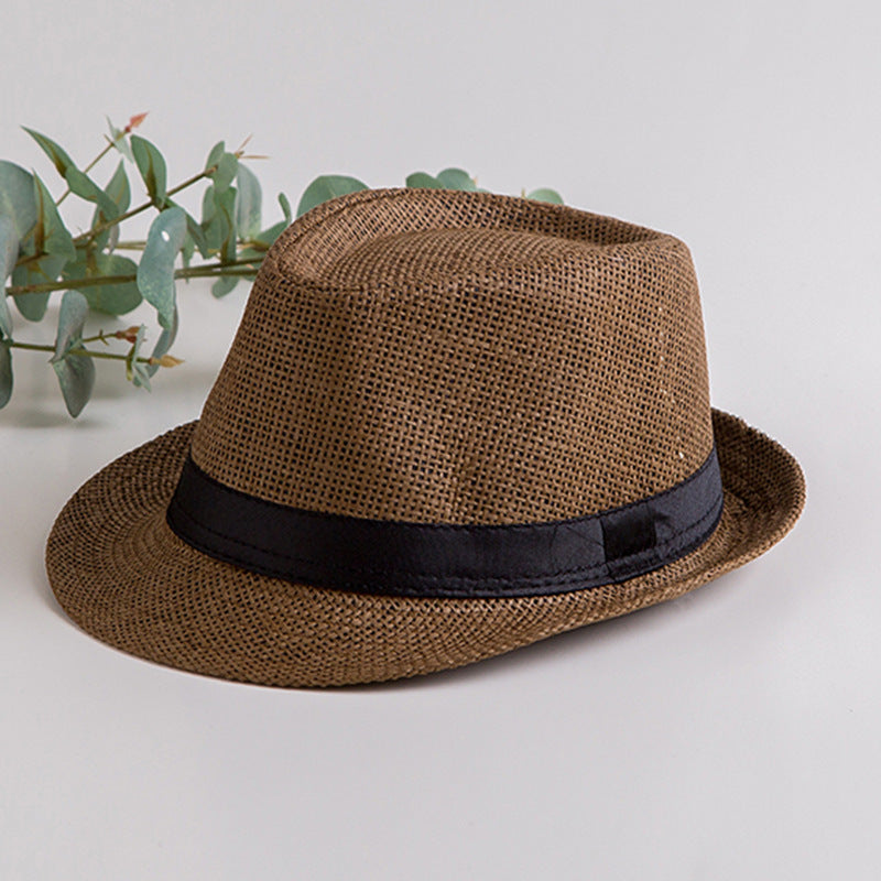 Women's & Men's Straw Hat Summer Sun British Style Hats & Caps