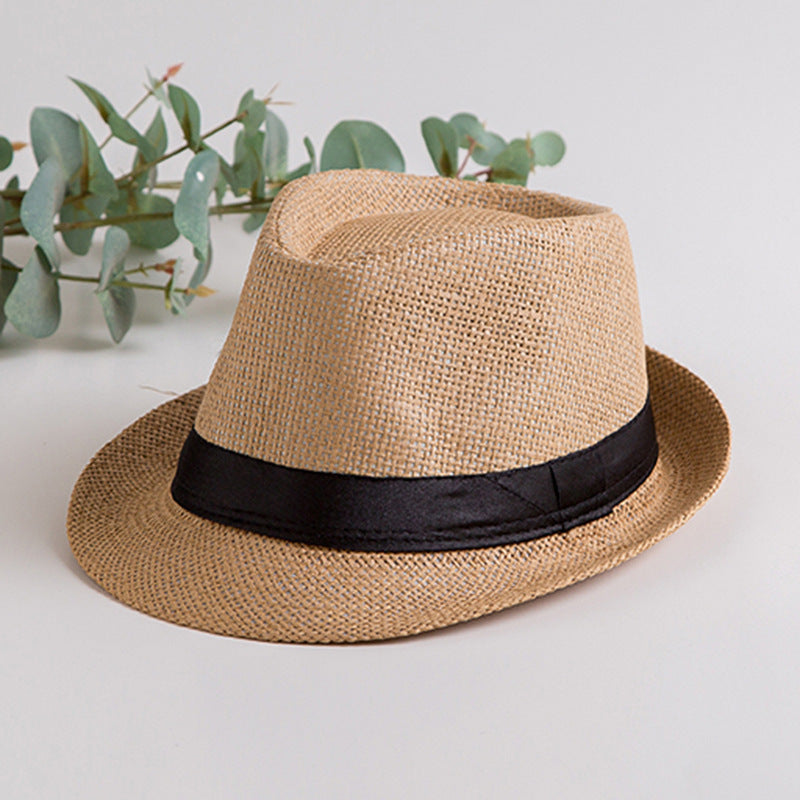 Women's & Men's Straw Hat Summer Sun British Style Hats & Caps