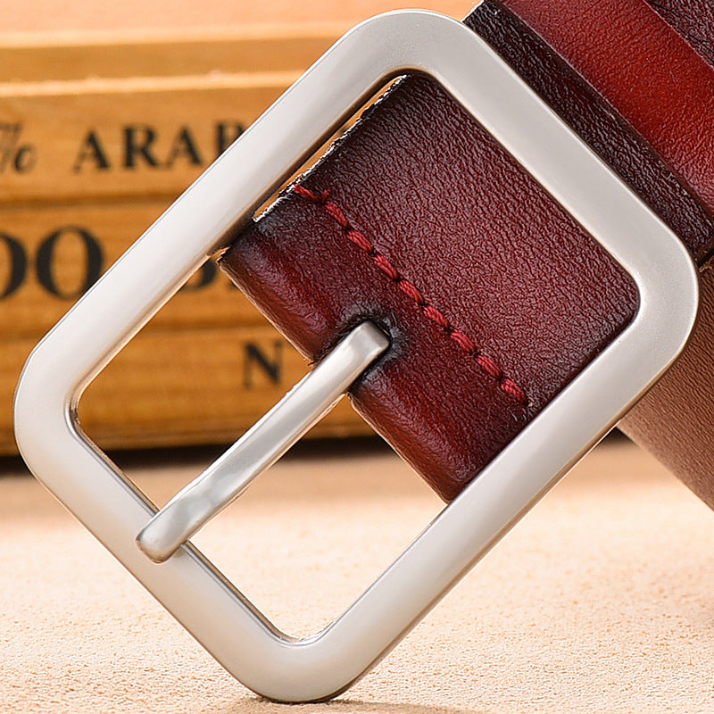 Women's & Men's Simple Fashion Leather Pin Buckle Belts