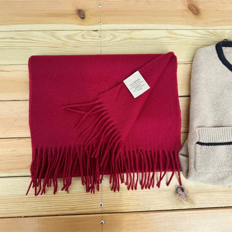 Women's High-grade Color Australian Cashmere Solid Winter Scarfs