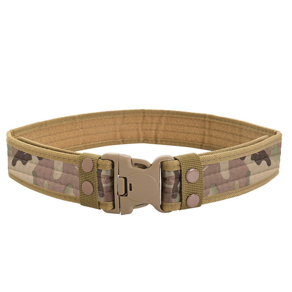 Men's Outdoor Training Plastic Buckle Canvas Military Belts