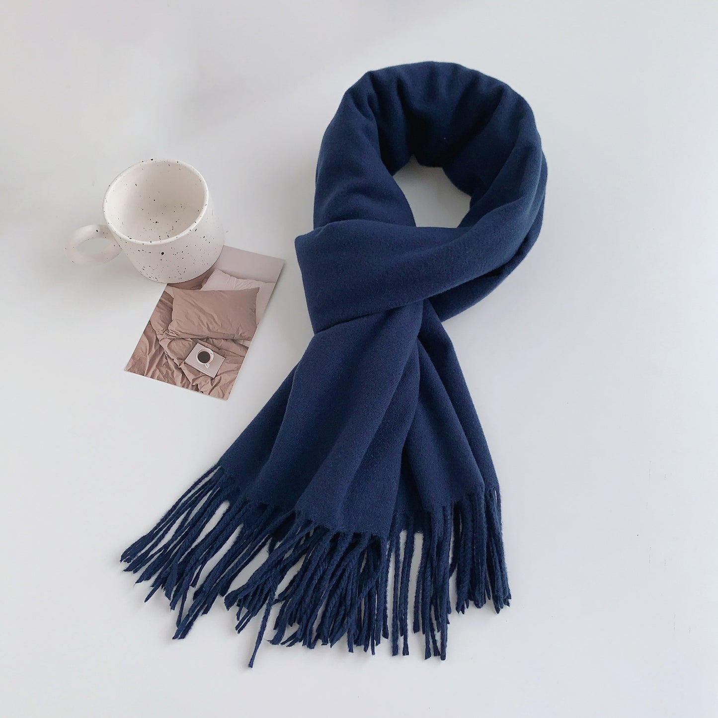 Women's Solid Color Korean Stylish Simple Versatile Scarfs