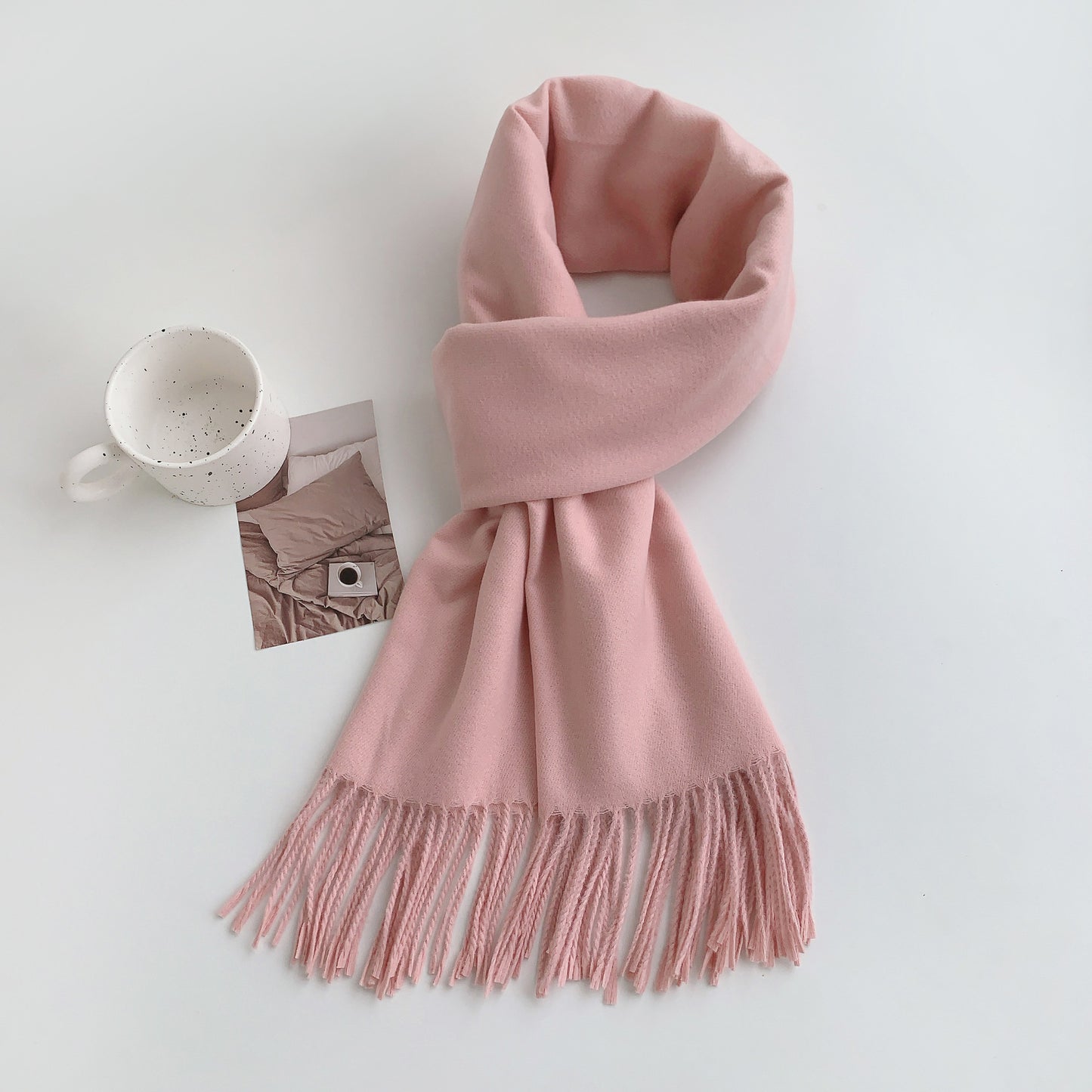 Women's Solid Color Korean Stylish Simple Versatile Scarfs