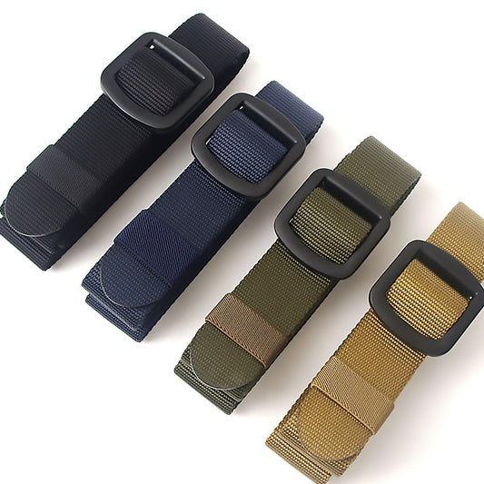 Men's Korean Style Buckle Canvas Outdoor Tactics Belts