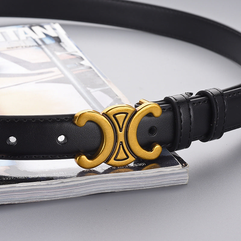 Women's Dress Decorative High-grade Light Luxury Alloy Belts