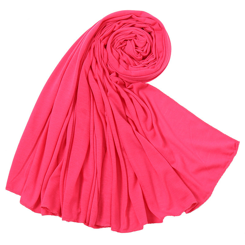 Women's Monochrome Jersey Toe High Quality Mercerized Scarfs