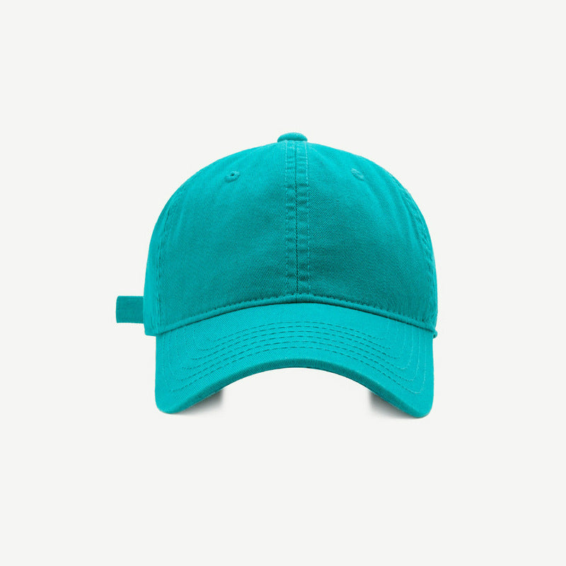 Solid Color Baseball Female Casual Soft Top Hats & Caps