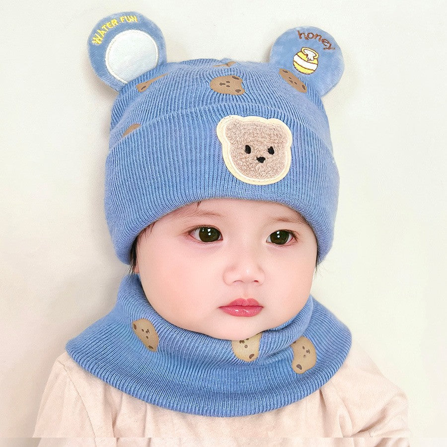 Hat Woolen Korean Style Toddler Knitted Kids' Headwear