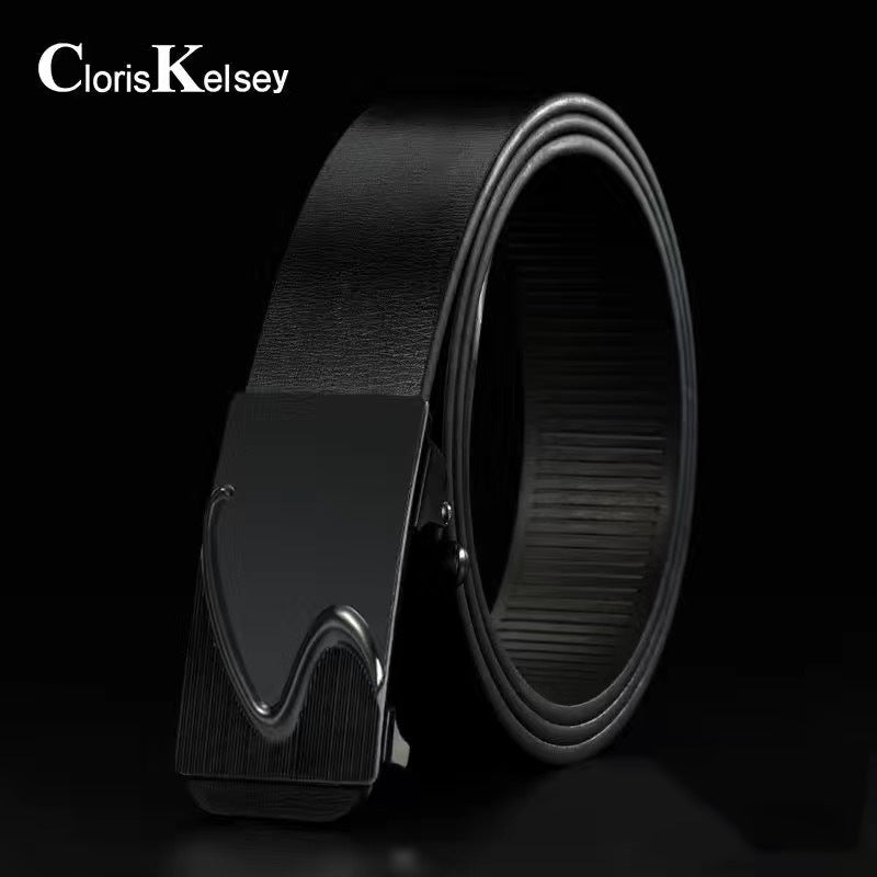 Men's Toothless Automatic Buckle Pants Versatile Trendy Belts