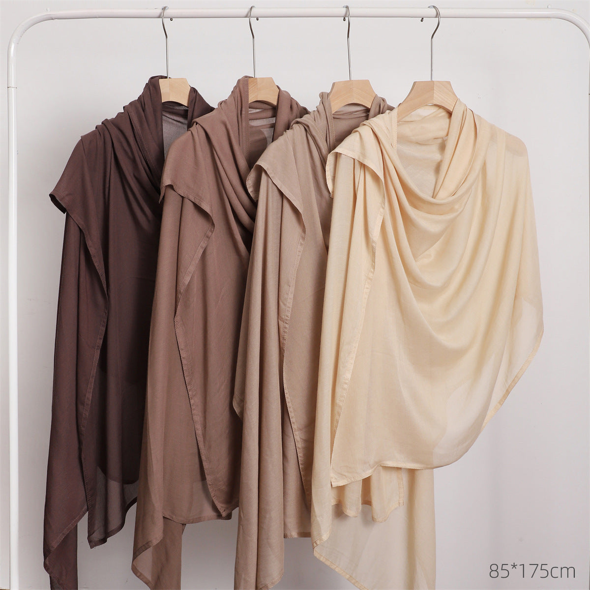 Modal Monochrome Rayon Breathable Shawl Cotton Linen Scarfs