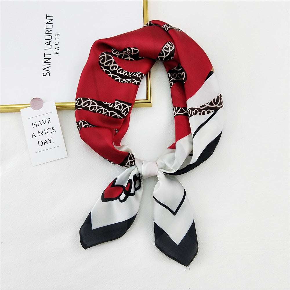 Women's Towel Silk Western Style Fashion Business Scarfs