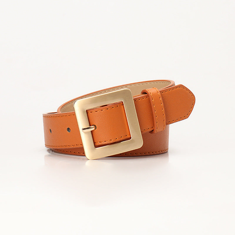 Women's Simple High-grade Square Buckle Fashion Korean Belts