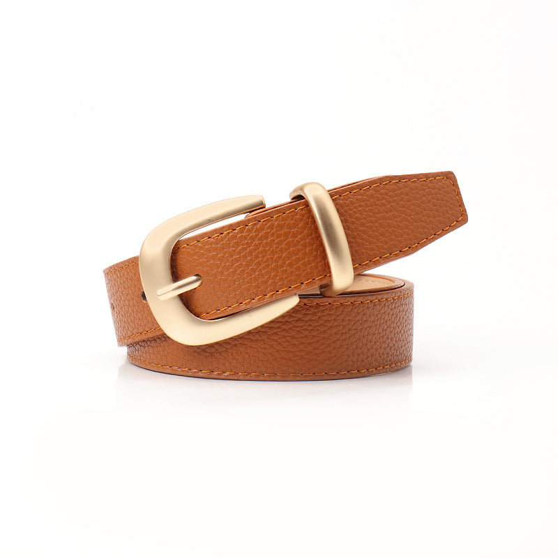 Women's Style Female Commute Pin Buckle Simple Belts