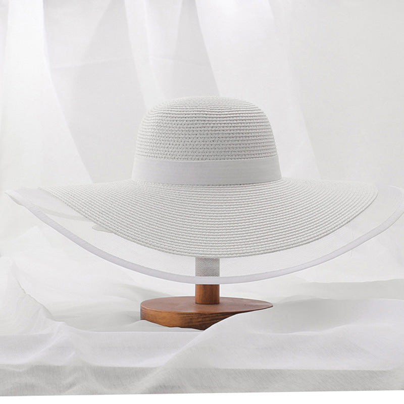 Women's Spring Thin Big Brim Sun Seaside Hats & Caps