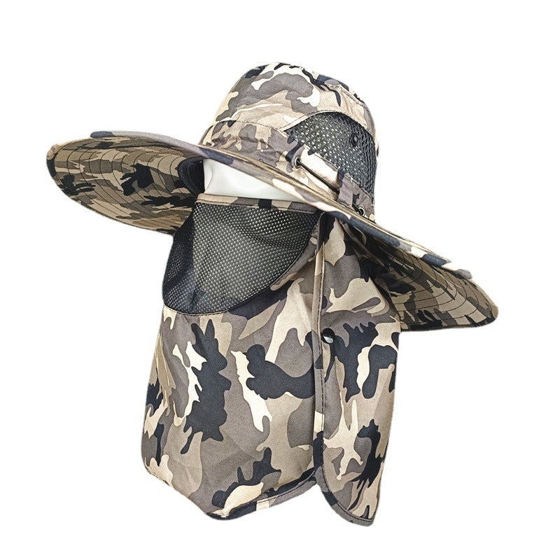 Men's Uv Protection Fishing Wide Brim Fisherman Hats & Caps