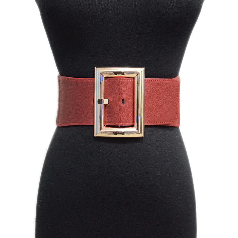 Women's Fashion Decorative Atmosphere Punk Perforated Breathable Waist Seal Belts