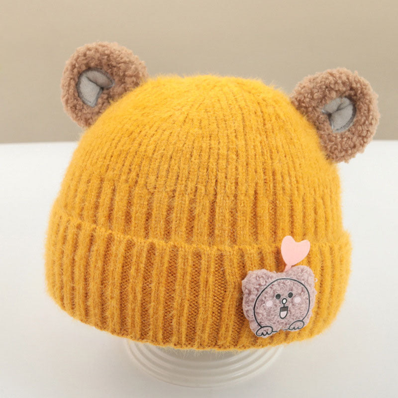 Hat Warm Cute Boy Korean Princess Kids' Headwear