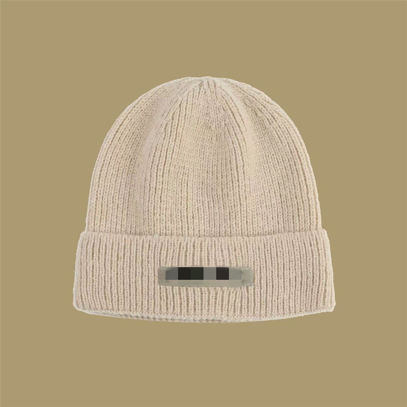 Men's Female Warm Couple Knitted Versatile Fashion Hats & Caps