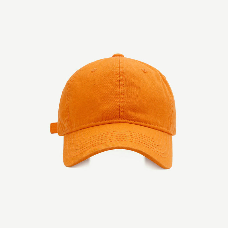 Solid Color Baseball Female Casual Soft Top Hats & Caps