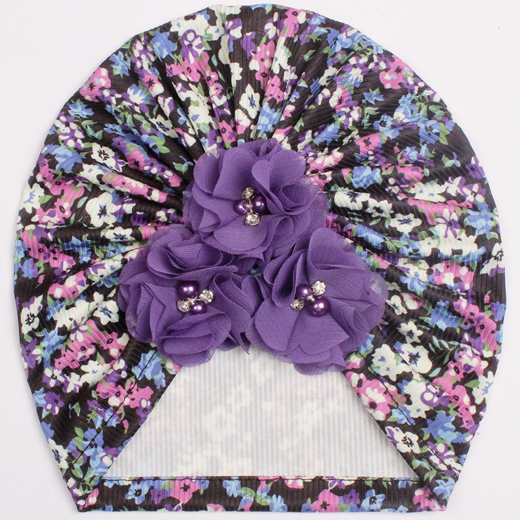 Children's Summer Beanie Thread Small Floral Flower Kids' Headwear