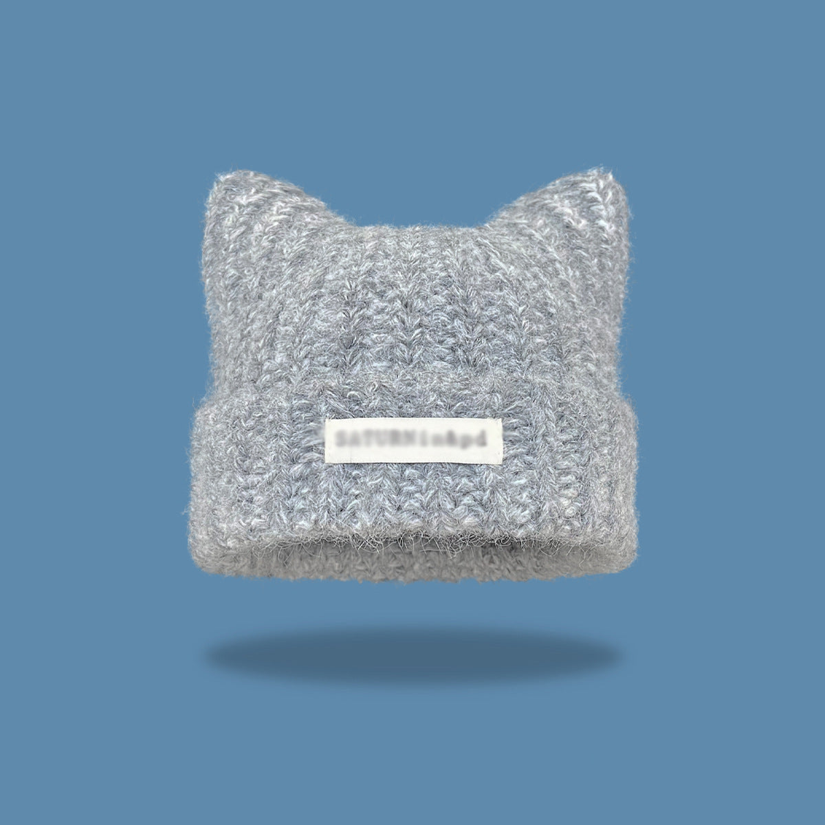 Women's Cute Cat Ears Gradient Knitted Woolen Hats & Caps