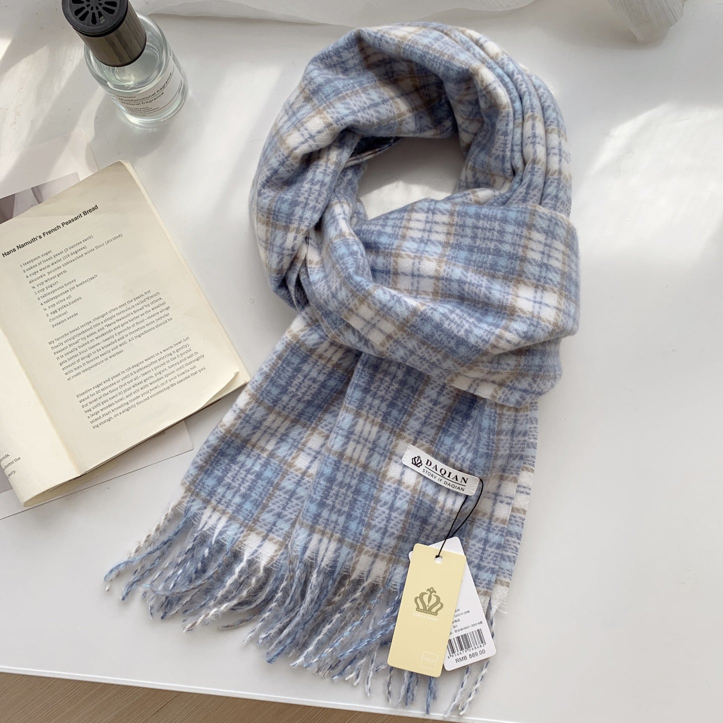 Women's High-grade Check Warm Korean Style Plaid Scarfs