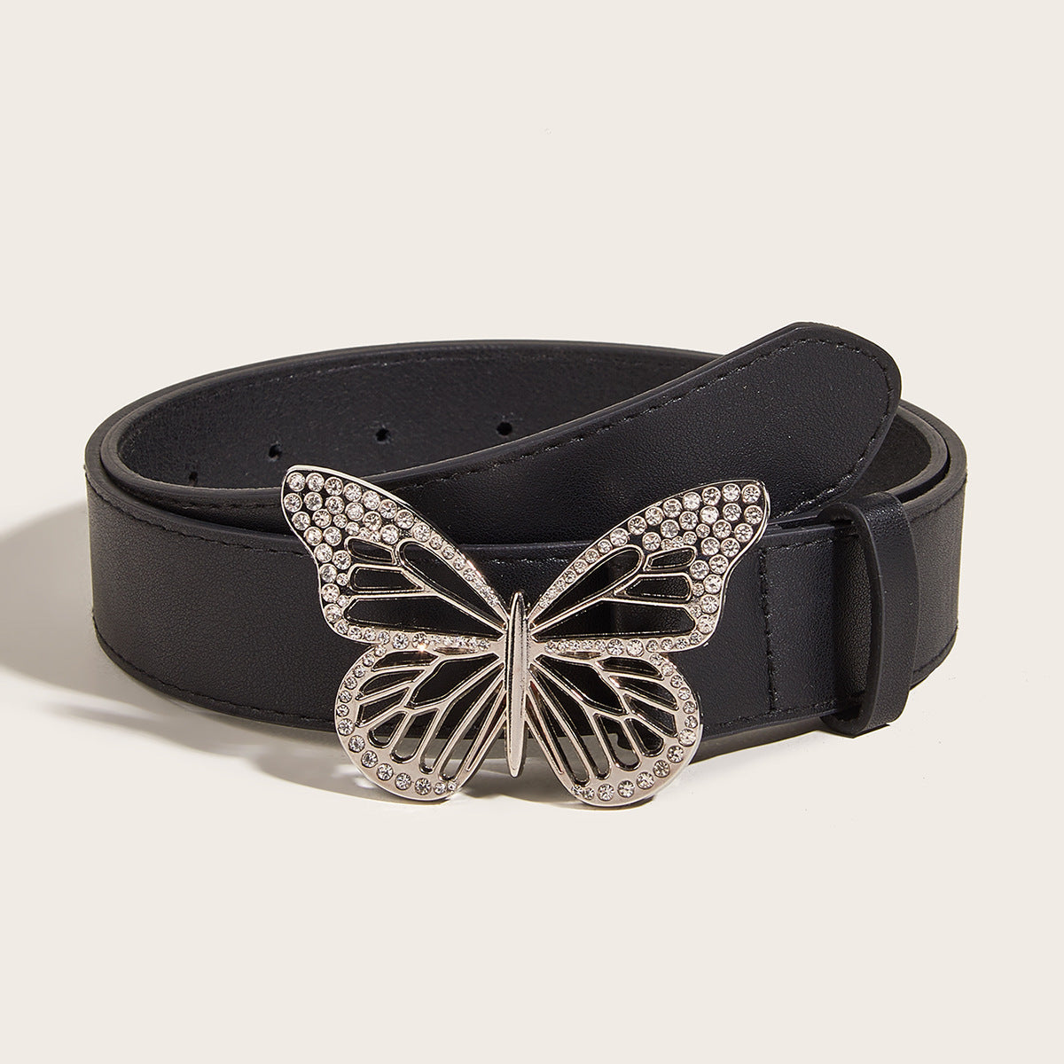 Women's Rhinestone Snap Versatile Simple Retro Decorative Belts