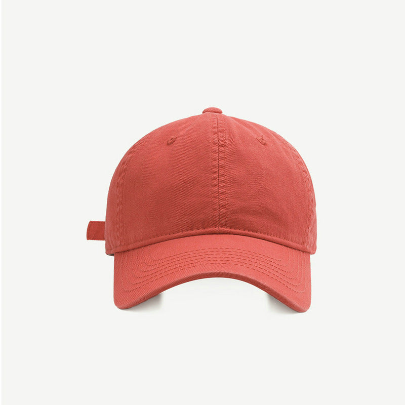 Solid Color Baseball Female Casual Soft Top Hats & Caps