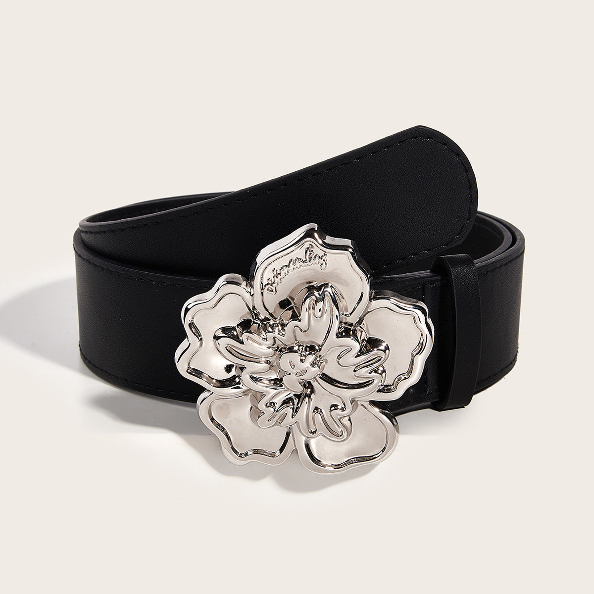 Trend Characteristic Punk Flower Snap Button Belts