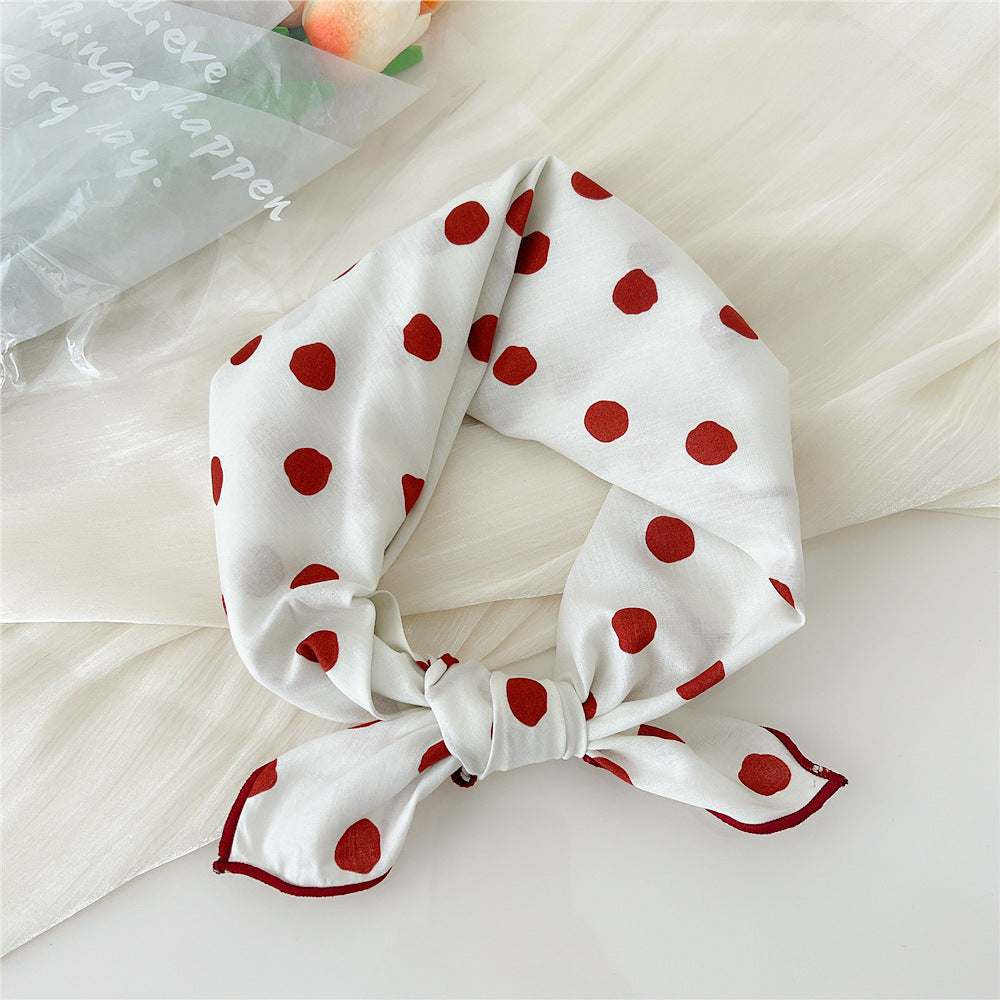 Women's Silk Summer Fresh Korean Style Artistic Scarfs