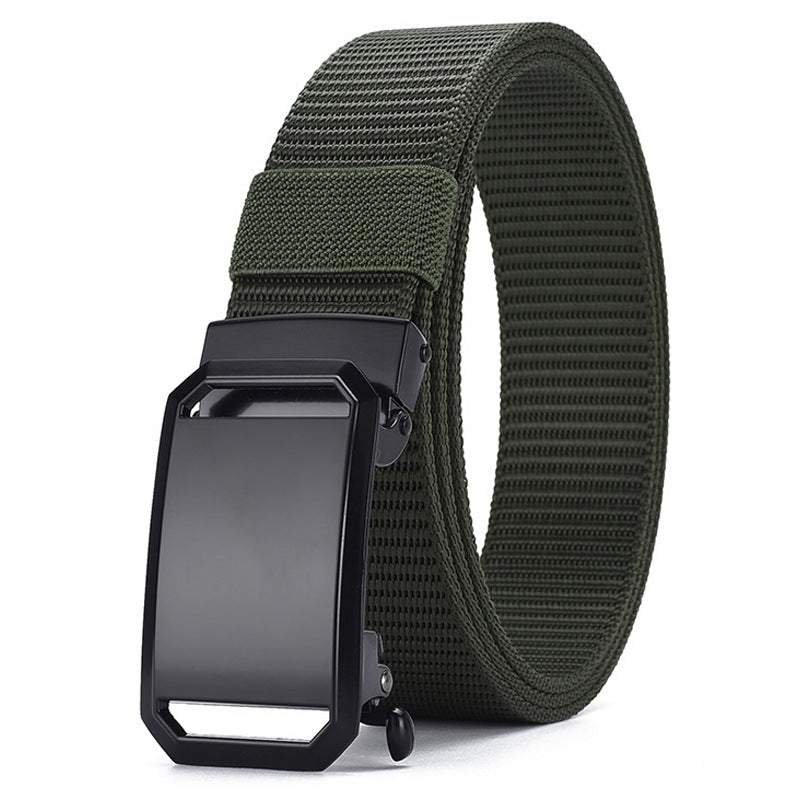 Men's Frosted Buckle Automatic Nylon Outdoor Leisure Belts