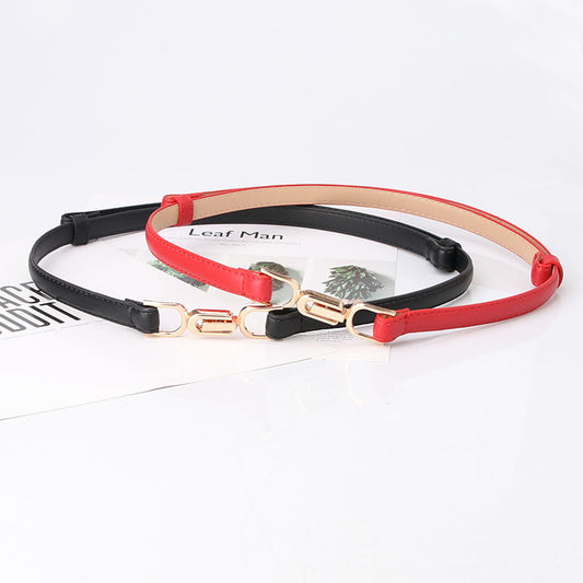 Women's Accessories Pair Of Buckles Adjustable Thin Belts