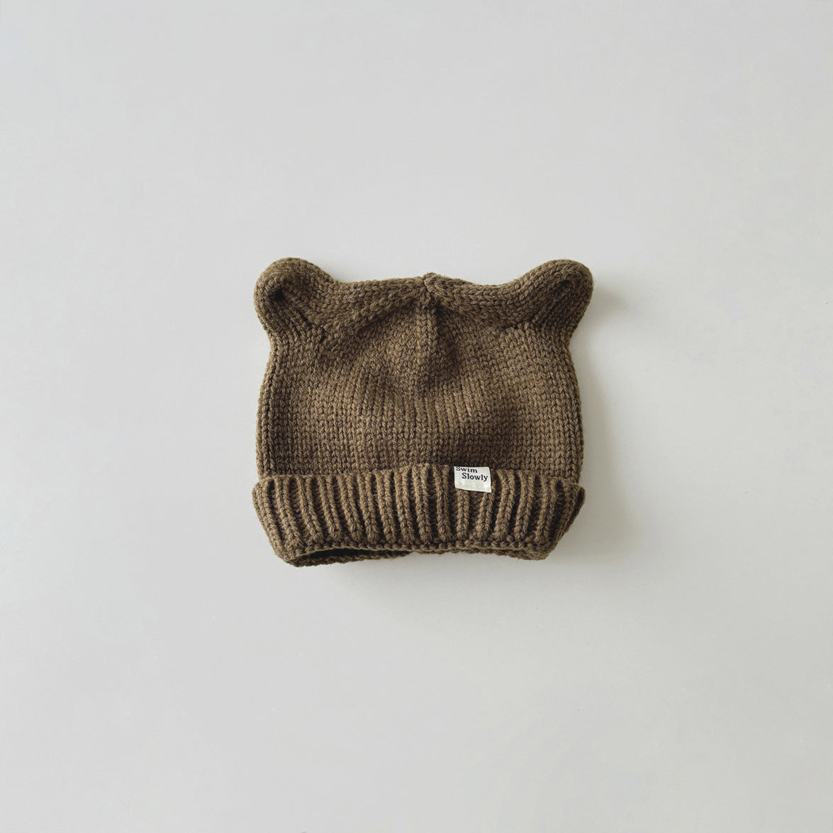 Hat Cute Horn Thermal Head Cover Kids' Headwear