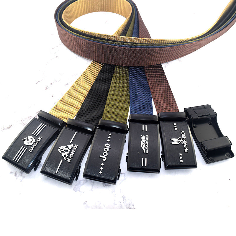 Men's Buckle Thickened Woven Pressure Plate Breathable Belts