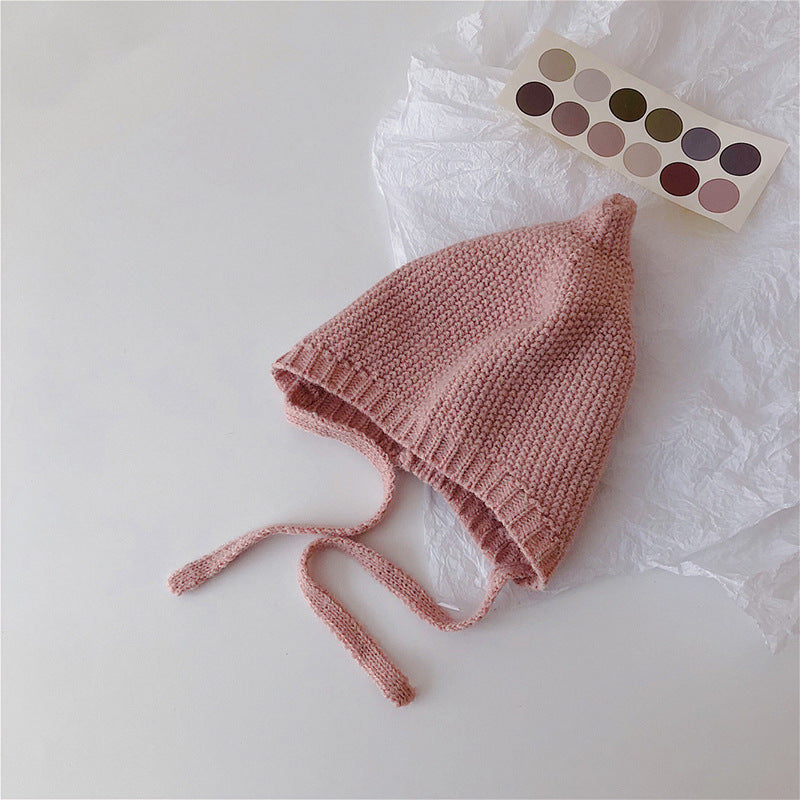 Style Hat Warm Wool Cute Pure Color Kids' Headwear