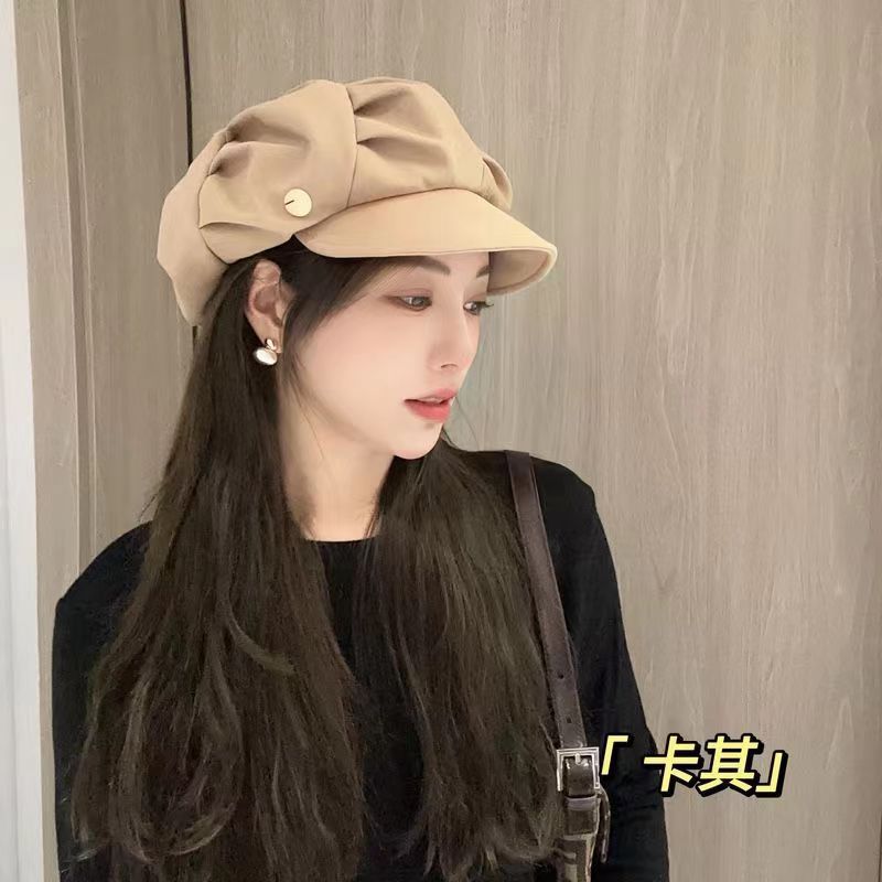 Women's Style Octagonal Beret Outdoor Peaked Minimalism Sun Hats & Caps