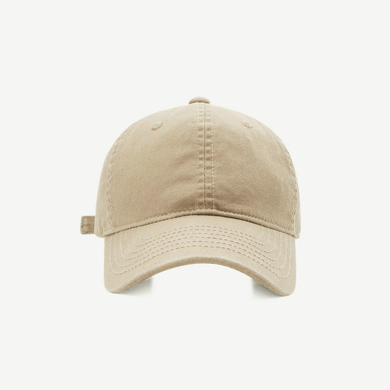 Solid Color Baseball Female Casual Soft Top Hats & Caps