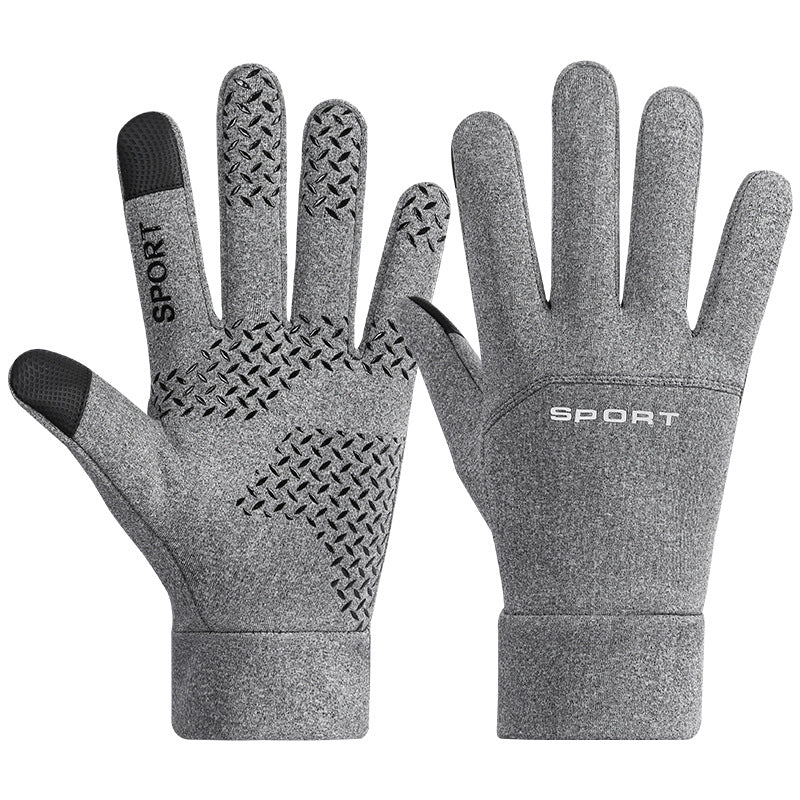 Women's & Men's Horizontal Label Unilateral Sports Riding Touch Screen Gloves