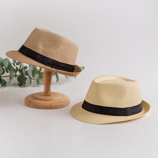 Women's & Men's Straw Hat Summer Sun British Style Hats & Caps