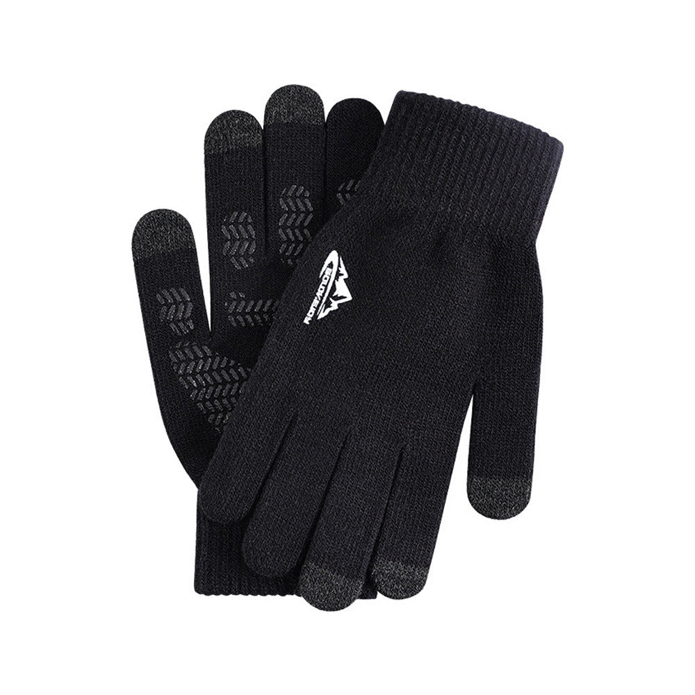 Women's Knitted Thermal Winter Fleece-lined Thick Windproof Cartoon Gloves