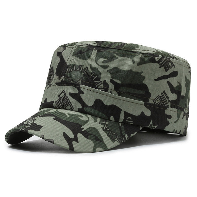 Women's & Men's Breathable Sun Hat Sunshade Military Flat-top Hats & Caps