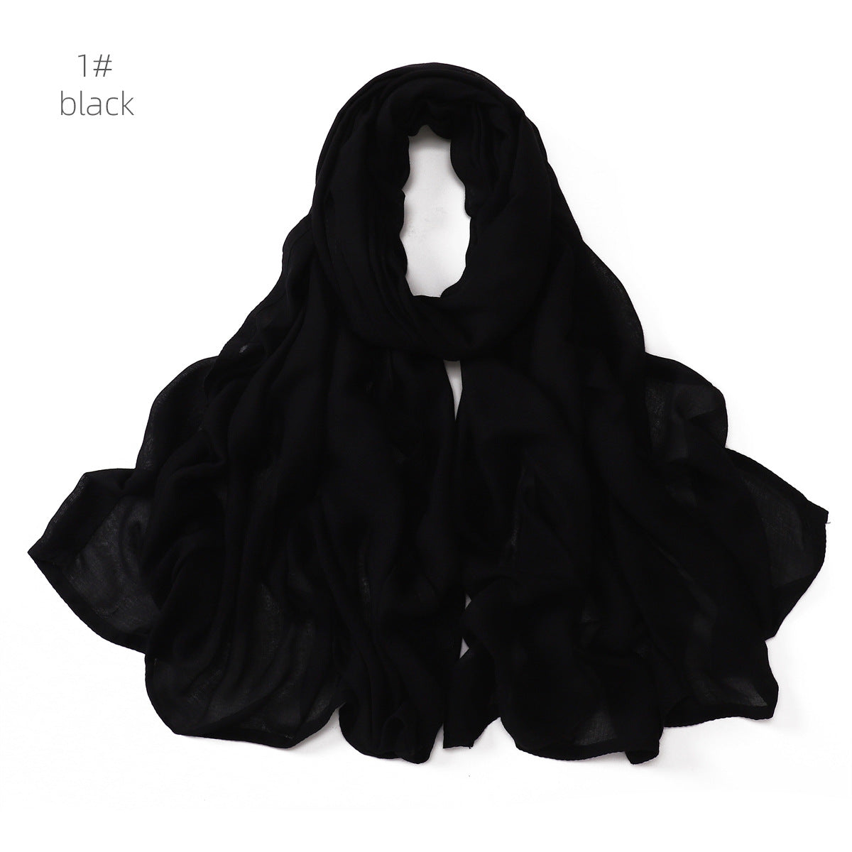 Modal Monochrome Rayon Breathable Shawl Cotton Linen Scarfs