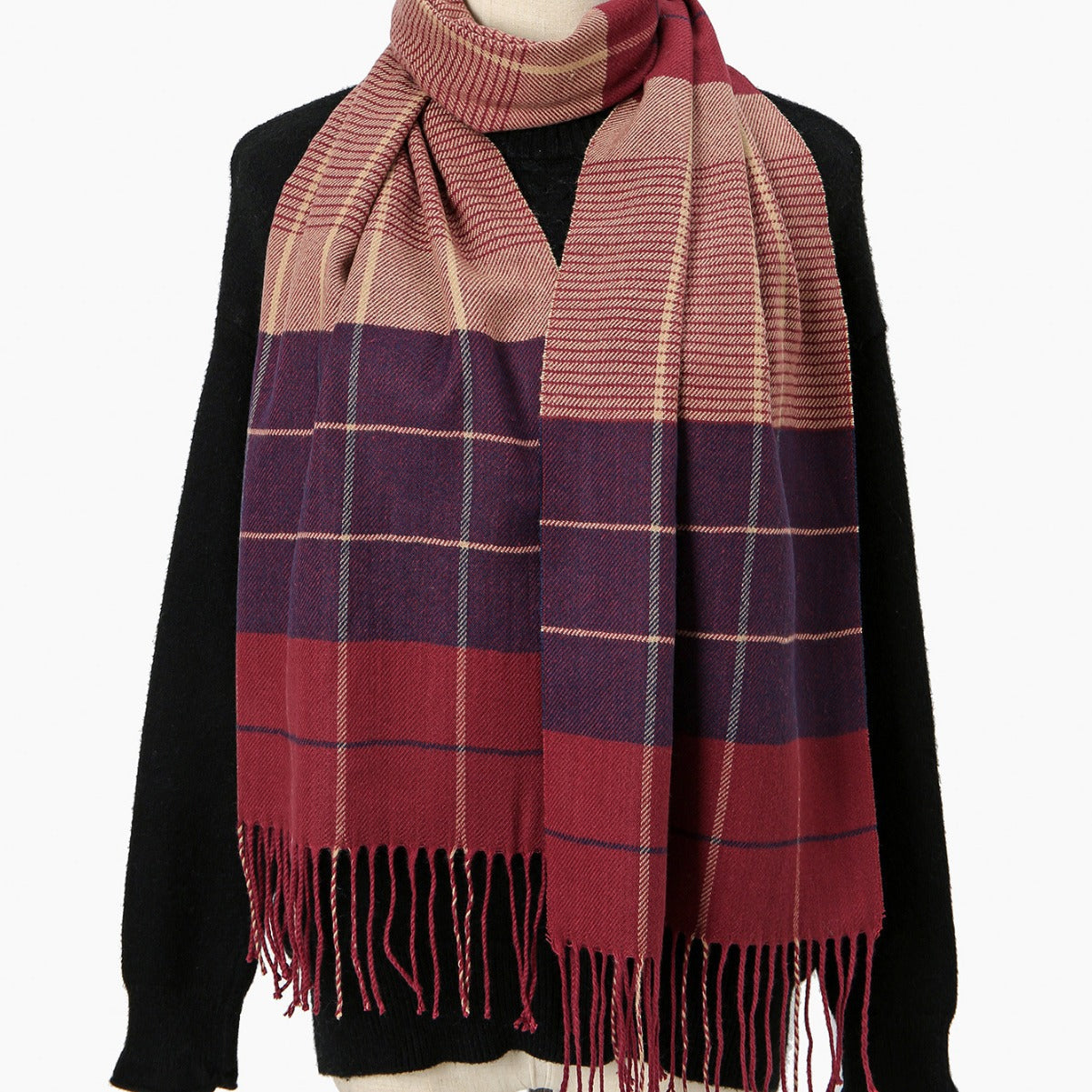 Women's Style Plaid High-grade Fashion Neck Protection Scarfs