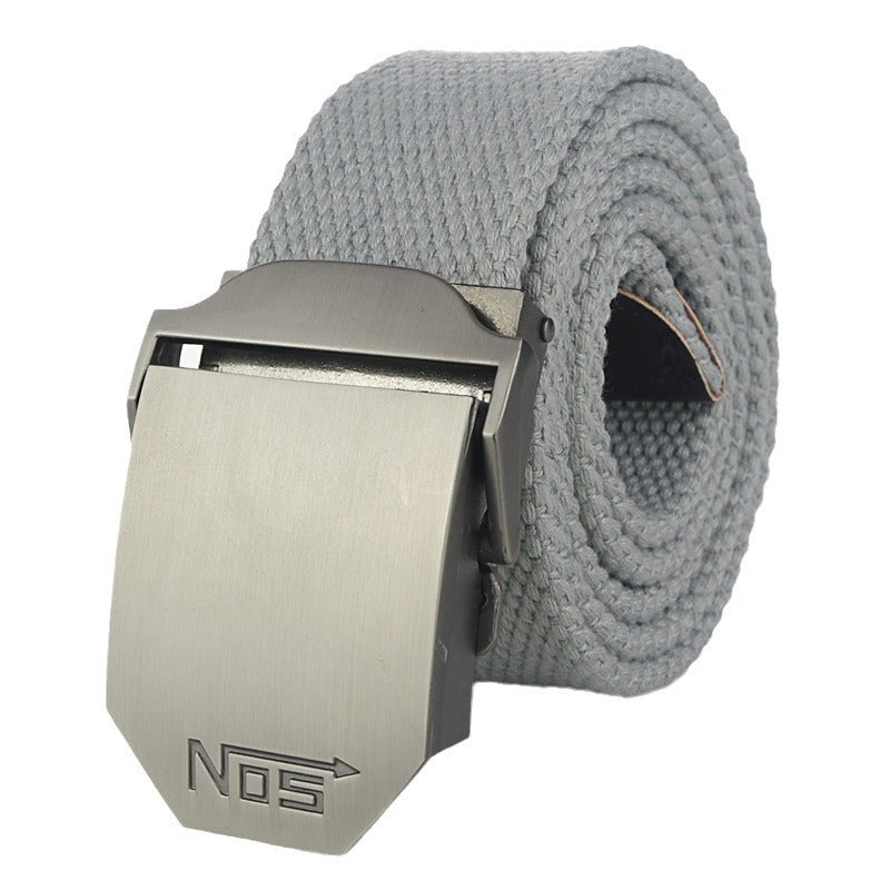 Women's & Men's Sports Thickening Canvas Tactical Automatic Buckle Belts