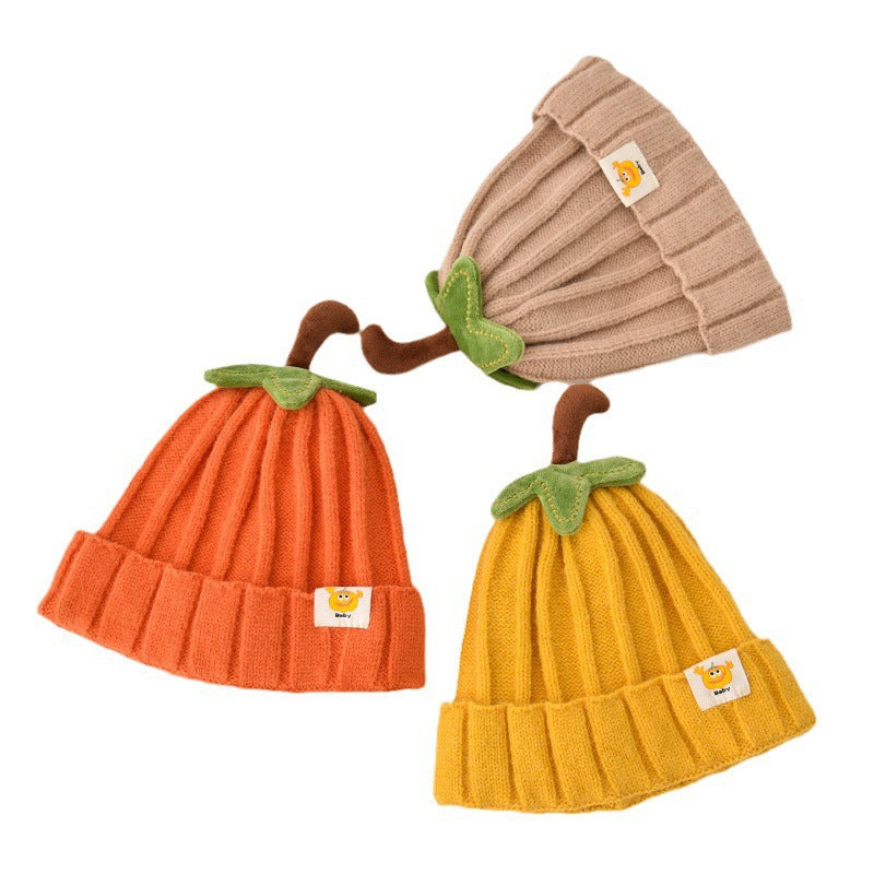 Keep Warm Woolen Boys Pumpkin Winter Boy Kids' Headwear