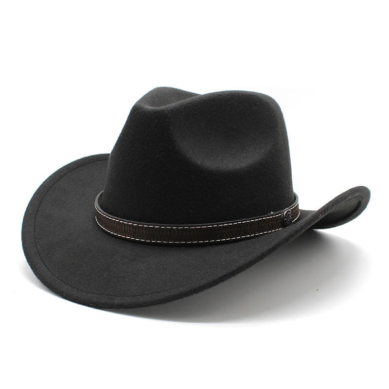 Women's & Men's Western Cowboy Hat Felt Ethnic Style Hats & Caps