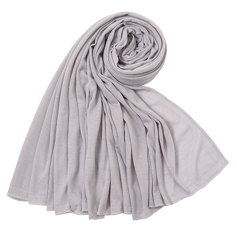 Women's Monochrome Jersey Toe High Quality Mercerized Scarfs